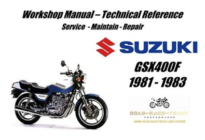 Suzuki GSX400F GSX400 F Service Repair Workshop Manual USB 1981 - 1983 - Picture 1 of 11