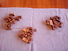 Vintage Lincoln Logs / Lot Of 29 / Square Ends / 1 1/2" Long / 1 Groove Per Side
