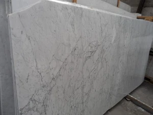 Arbeitsplatte Abdeckung Tischplatte Natursteinplatte Steinplatte Marmor weiss - Bild 1 von 9