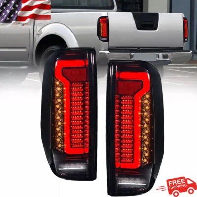 Lente de humo apta para Nissan Navara D40 Frontier 2005-21 LED luz trasera de freno Foto 1 de 4