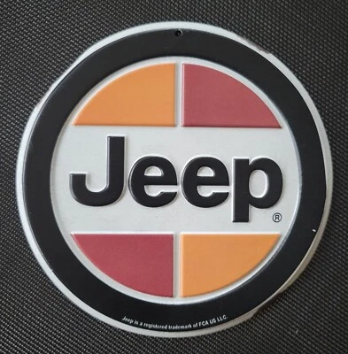 JEEP EMBOSSED TIN SIGN - Image 1 of 4