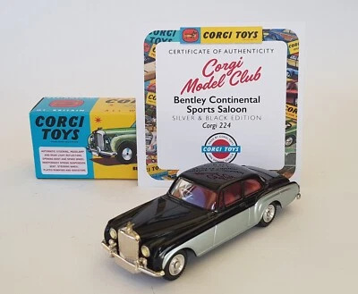 Corgi Model Club 224, Bentley Continental Sports Saloon Superb Mint Condition - Image 1 of 4