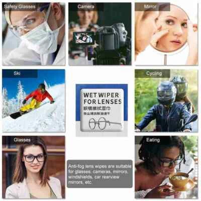 NEW 1* Wet Wipes Lens Cleaner Computer Glasses Optical Lens Cleaning C6C5 - Image 1 of 4