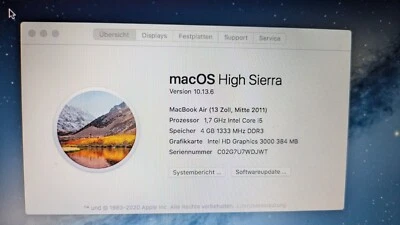 Macbook Air 13 Zoll, Mitte 2011 - Bild 1 von 4