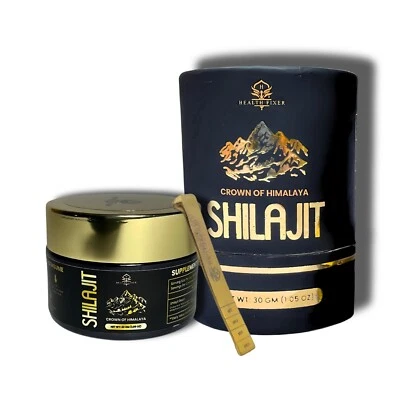 HEALTH FIXER Pure Himalayan Shilajit Resin | Organic, Potent Fulvic Acid | 100% Natural