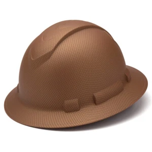 Pyramex Ridgeline Full Brim Hard Hat 4-Point Ratchet Suspension - HP54118 - Copp - Picture 1 of 5
