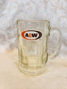 Vintage A&W Root Beer Mug - Heavy Thick Glass - 5.5" Tall - Picture 1 of 5