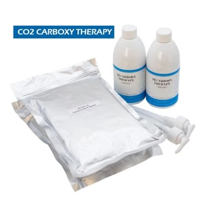 CO2 CARBOXY Therapy  # Skin rejuvenation  # Gel 500ml x  2 bottles & 40 sheets - Image 1 of 4