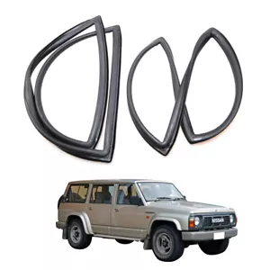Fit 1987–97 Nissan Patrol Safari Y60 GQ Back Barn Door Window Weatherstrip Seals - Picture 1 of 6