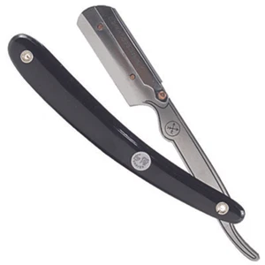 Navaja de afeitar recta tipo peluquero tipo clip de acero inoxidable Parker SRB y 5 cuchillas - Imagen 1 de 4