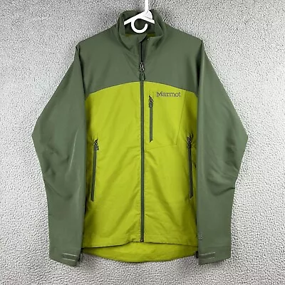 Chaqueta de Senderismo Marmot Para Hombre Mediana Verde Elastizada Manga Larga M3 Softshell Bero Foto 1 de 4