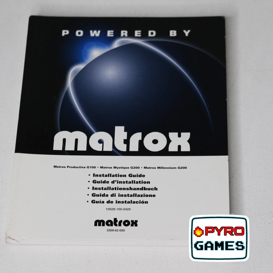 Matrox Mystique G100/G200 / Millennium G200 - Installation Guide - PC - Image 1 of 1