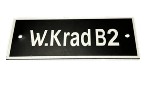 Steib, Typenschild, W. Krad B2 - Bild 1 von 1
