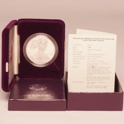 1989-S Silver American Eagle Dollar Proof - Image 1 of 3