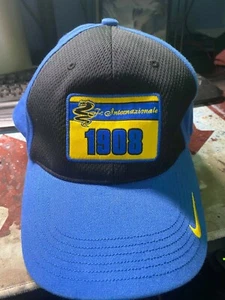 NEW Vintage Nike Inter Milan 1908 Baseball Cap Closed Back M - Picture 1 of 4