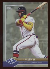 2022 Topps X Bobby Witt Jr. Crown Collection - RONALD ACUNA JR - SILVER FOIL /99