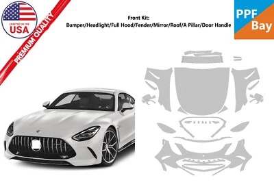 For Mercedes-Benz AMG GT 55/63 2024-2025 Front Paint Protection Film PreCut PPF - Image 1 of 4
