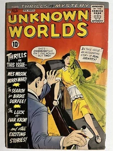 UNKNOWN WORLDS #6 EDAD DE PLATA 1961 GRUPO DE CÓMICS AMERICANOS TERROR CIENCIA FICCIÓN CÓMIC - Imagen 1 de 2