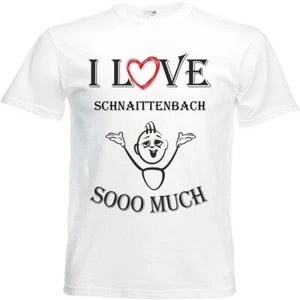 T-Shirt I Love Schnaittenbach für Damen Herren und Kinder ... in der Farbe Weiss - Bild 1 von 1