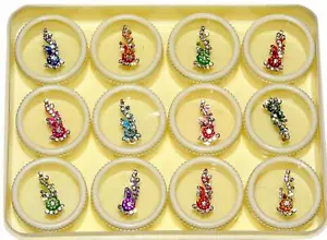 Women'S Tilak/Bindi Face Eye Forehead Bindi Makeup Tattoo Sticker Beauty - Picture 1 of 3