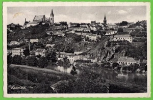 Znaim / Znojmo 1942 - Altstadt mit Kirche und Thaya - Südmähren AK 492 - Bild 1 von 1