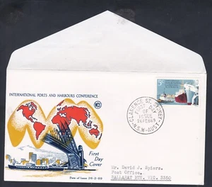 1969 PORTS & HARBOURS CONFERENCE DECIMAL STAMP WESLEY FIRST DAY COVER #W67 - Picture 1 of 1