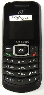Samsung SGH-T105G - Black and Silver ( Tracfone ) Cellular Candybar Phone WORKS - Image 1 of 2