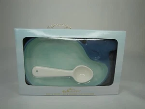 Kate Aspen Whale Shaped Set Bowl Spoon Blue Baby Shower Gift Birthday Party NIB  - Picture 1 of 5