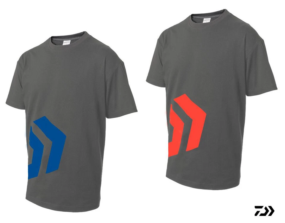 Camiseta Daiwa DVEC con logotipo en ángulo - gris/rojo - gris/azul - mediana - XXXL Foto 1 de 1