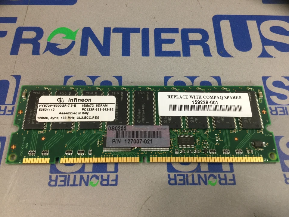 HPE 128MB PC133 ECC Memory Kit (1 x 128MB) 159226-001 - Image 1 of 1