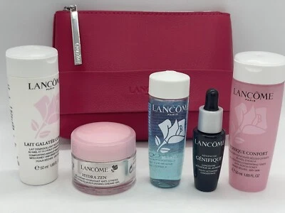 Lancome Creme Pflege Reiniger Reiseset Kosmetiktasche Pink - Bild 1 von 2