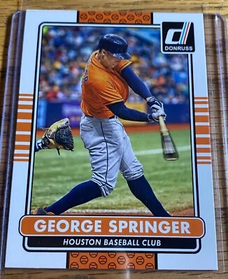 2015 Donruss  #93 George Springer  Houston Astros MLB Baseball - Image 1 of 2