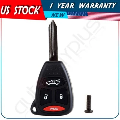 Remote Car Key Fob for Chrysler 300 Jeep Grand Cherokee 2005 2006 2007 4 Buttons - Image 1 of 4