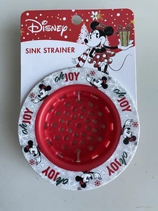 Disney Minnie Mouse Christmas KITCHEN SINK STRAINER Standard Size Drain Oh Joy! - Picture 1 of 10
