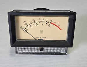 Medidor VU consola vintage Quad Eight Weston 1932 3,5" con bisel - Imagen 1 de 2