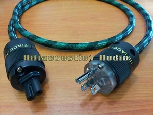  Cable de alimentación de CA de 1,5 M 6N cobre EE. UU. enchufe de rodio figura 8 IEC C7 hembra  - Imagen 1 de 2