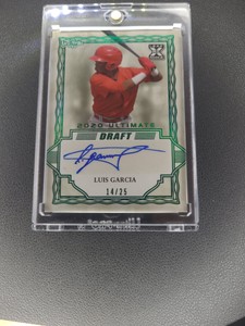 2020 Leaf Ultimate Draft Luis Garcia /25 rookie Auto BA-LG1 - Autograph