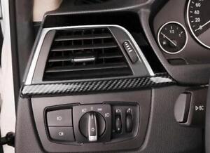 For BMW 3 4 Series M4 M3 2013-2019 Carbon Fiber Center Console Dash Strip Trim