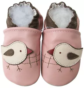 scarpe pelle carozoo chicky rosa outdoor suola gomma fino a 4 anni - Foto 1 di 2