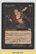1998 Magic: The Gathering - Urza's Saga Priest of Gix #150 READ 2r9