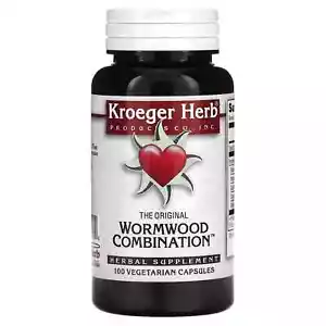 Kroeger Herb Co Original Wormwood Combination 100 Veggie Caps Gluten-Free 7/27 - Picture 1 of 2