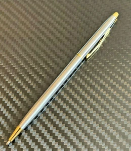 Kugelschreiber Metall Edelstahl filigran Geschenk Business Kuli silber gebürstet - Bild 1 von 1