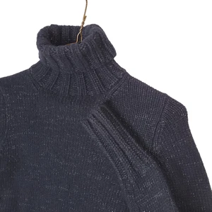 Vintage Gap Sweater Womens Small Black Lambswool Fair Isle y2k Nordic Cabin - Picture 1 of 12