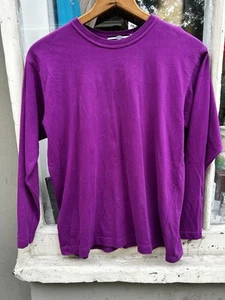 CAMISA MANGA LARGA VINTAGE HECHA EN EE. UU. MARITHE FRANCOIS GIRBAUD OSFA 22 pulgadas X 25 5 - Imagen 1 de 6