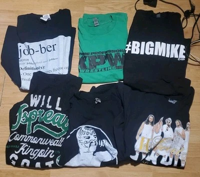 Camiseta Aew Pwg Roh XPW Indy Mucha Nueva Young Bucks Jobber Fuego Elgin Nuevo Noah  Foto 1 de 4