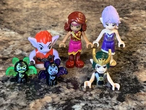 Lego Elves Minifigure Lot Aira Azari Goblin King Jimblin Goblin Shadow Bat Molo - Picture 1 of 15