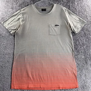 Oakley Pocket Shirt Herren Large Tee gestreift grau orange kurzarm grau orange - Bild 1 von 11