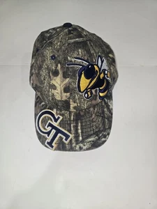 Vintage Georgia Tech Yellow Jackets Adjustable Zephyr  NCAA Camouflage  - Picture 1 of 6