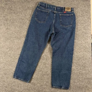 Jeans Wrangler Calce Relajado Para Hombres 38x30 Azul Denim Vaquero Occidental Rodeo Estilo Y2K - Imagen 1 de 9
