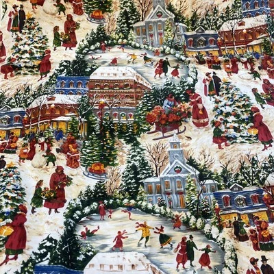 Ro Gregg Winterberry Square Cotton Fabric Northcott Christmas BT Half Y #13 - Image 1 of 4